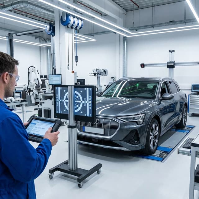 ADAS sensor calibration at Heritage Paint & Body